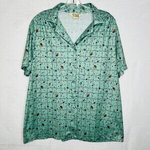 Vintage Sears The Fashion Place Button Down Polo Shirt Men’s Sz 42 Large